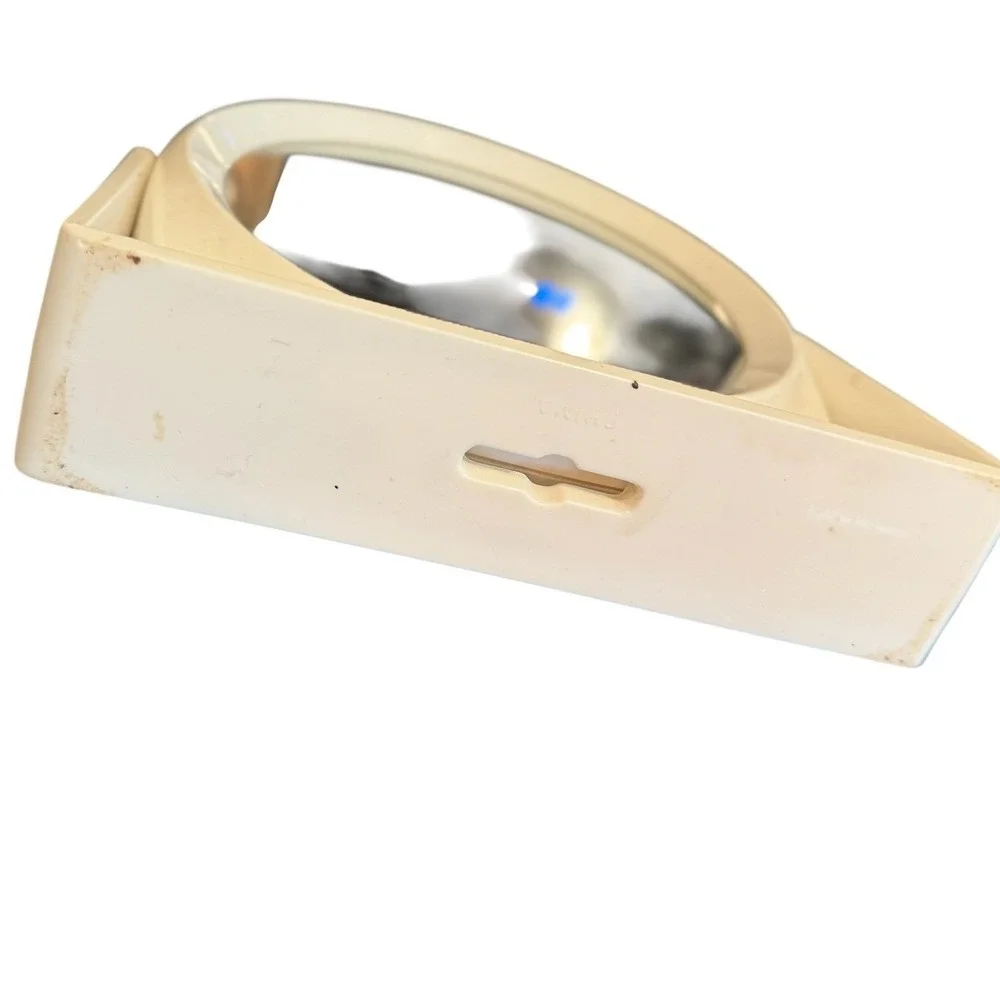 Vintage Cream Swivel Tabletop Vanity Mirror Retro Mid Century Modern Style